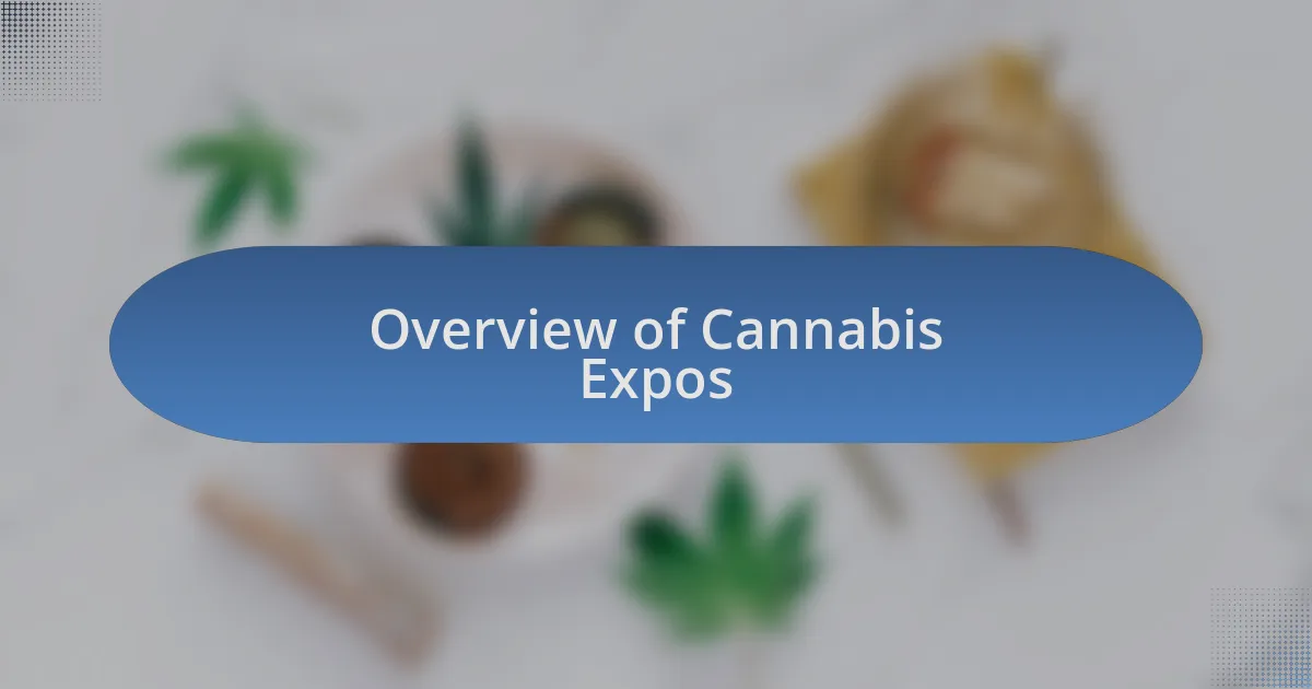 Overview of Cannabis Expos